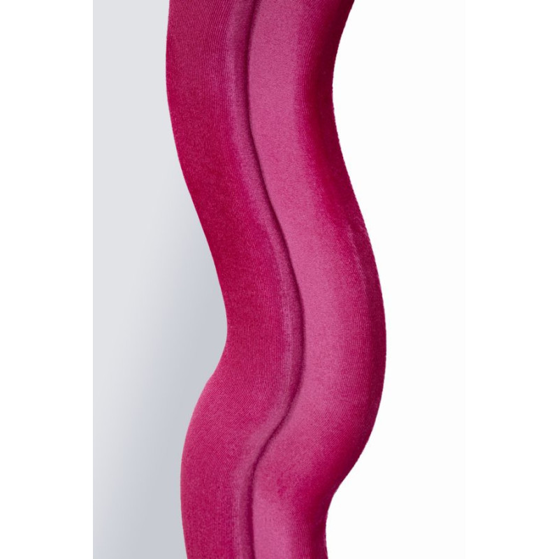 Grand Miroir mural moderne Organique 60x160 Velours Rose fuchsia Bois MDF Miki 