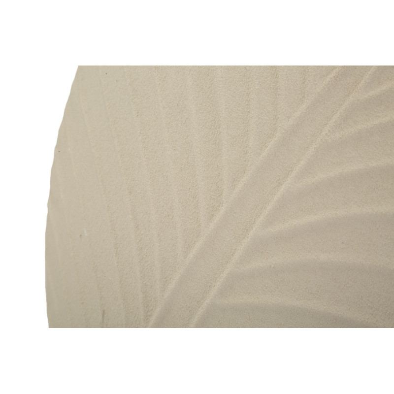 Vase moderne Rond Hauteur 41 cm Métal Blanc crème Dune 