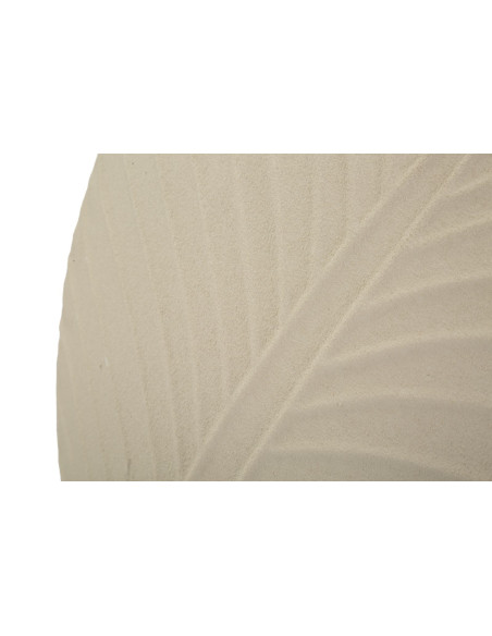 Vase moderne Rond Hauteur 41 cm Métal Blanc crème Dune 