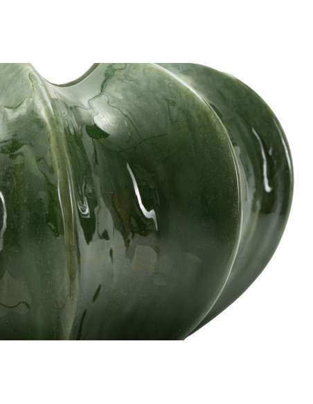 Grand Cache pot original Rond Diamètre 31 cm Céramique Vert Cactus 