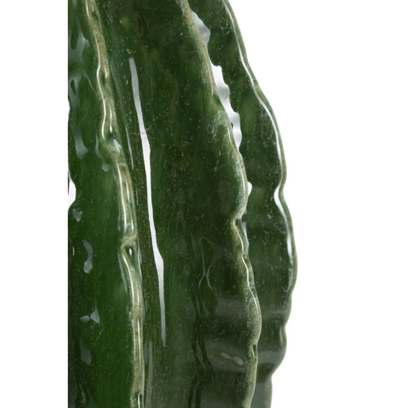 Vase original Boule Hauteur 31 cm Céramique Vert Cactus 