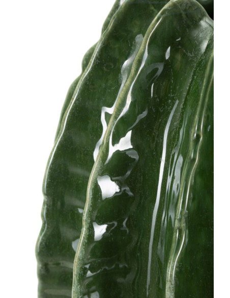 Vase original Boule Hauteur 31 cm Céramique Vert Cactus 