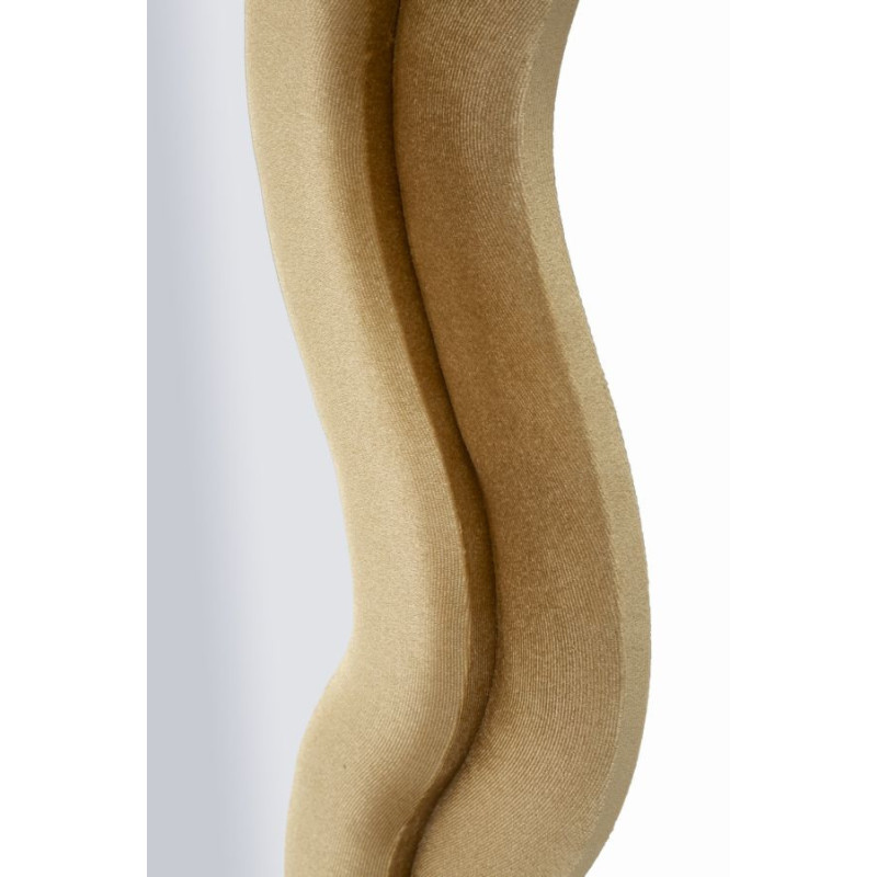 Grand Miroir mural moderne Organique 60x160 Velours Doré Bois MDF Emily 