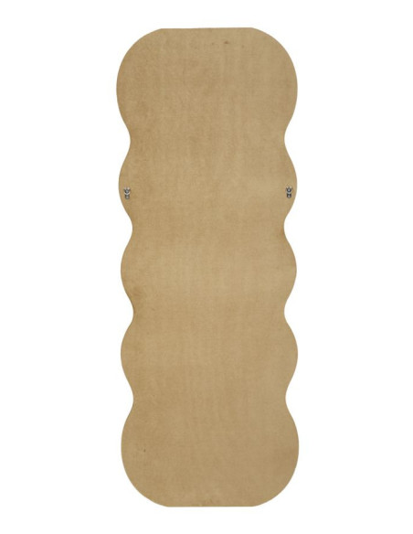 Grand Miroir mural moderne Organique 60x160 Velours Doré Bois MDF Emily 