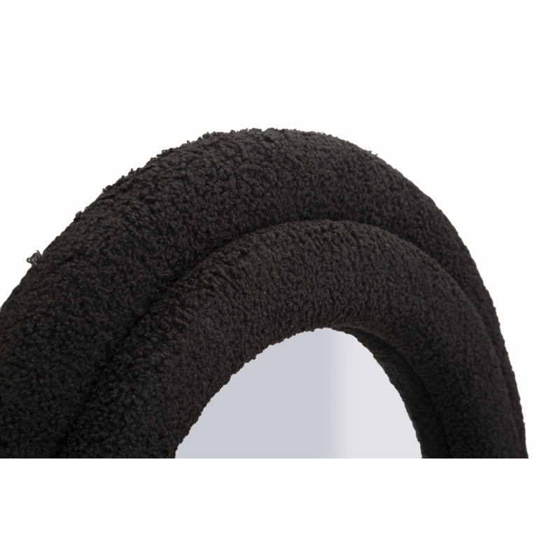 Grand Miroir mural moderne Organique 60x160 Velours Noir Bois MDF Teddy 