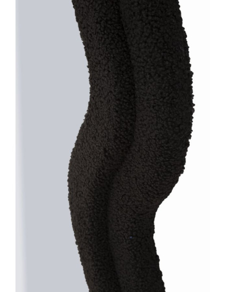 Grand Miroir mural moderne Organique 60x160 Velours Noir Bois MDF Teddy 