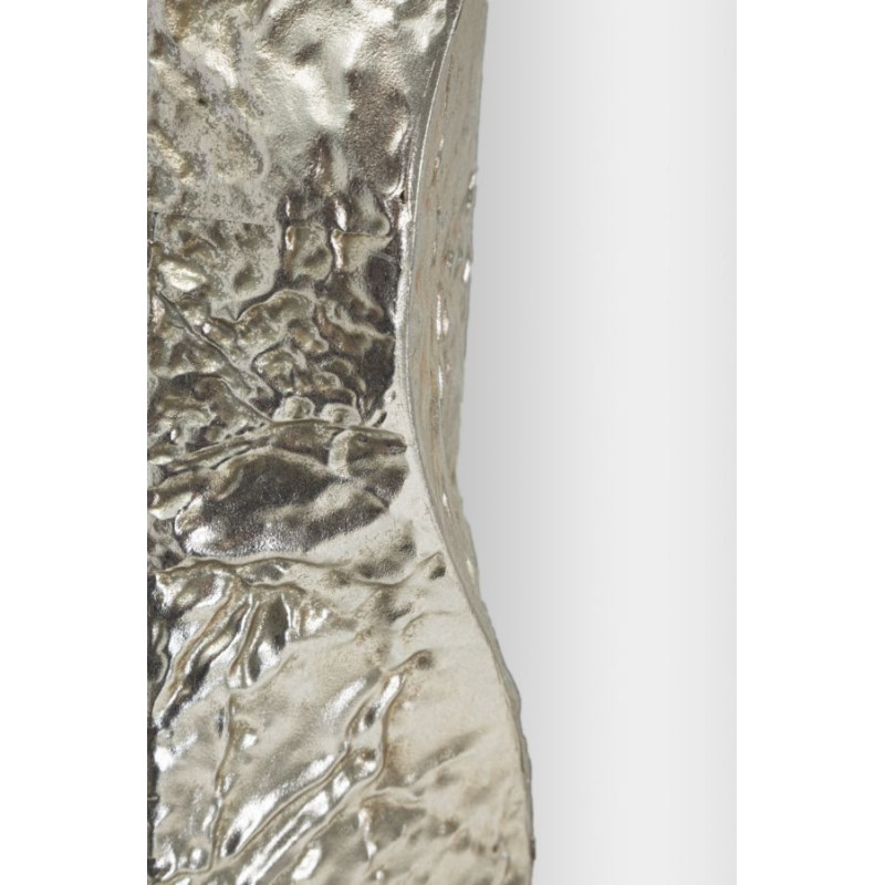 Grand Miroir mural moderne Arche 61x160 Métal Argenté Bois MDF Argelux 