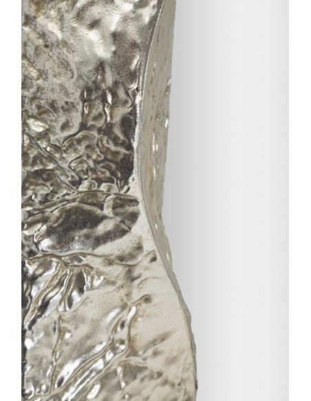 Grand Miroir mural moderne Arche 61x160 Métal Argenté Bois MDF Argelux 