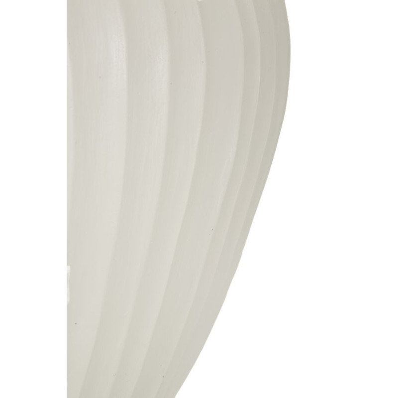 Grand Cache-pot minimaliste chic Rond Magnésium Oxyde Blanc crème Chil 