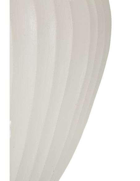 Grand Cache-pot minimaliste chic Rond Magnésium Oxyde Blanc crème Chil 