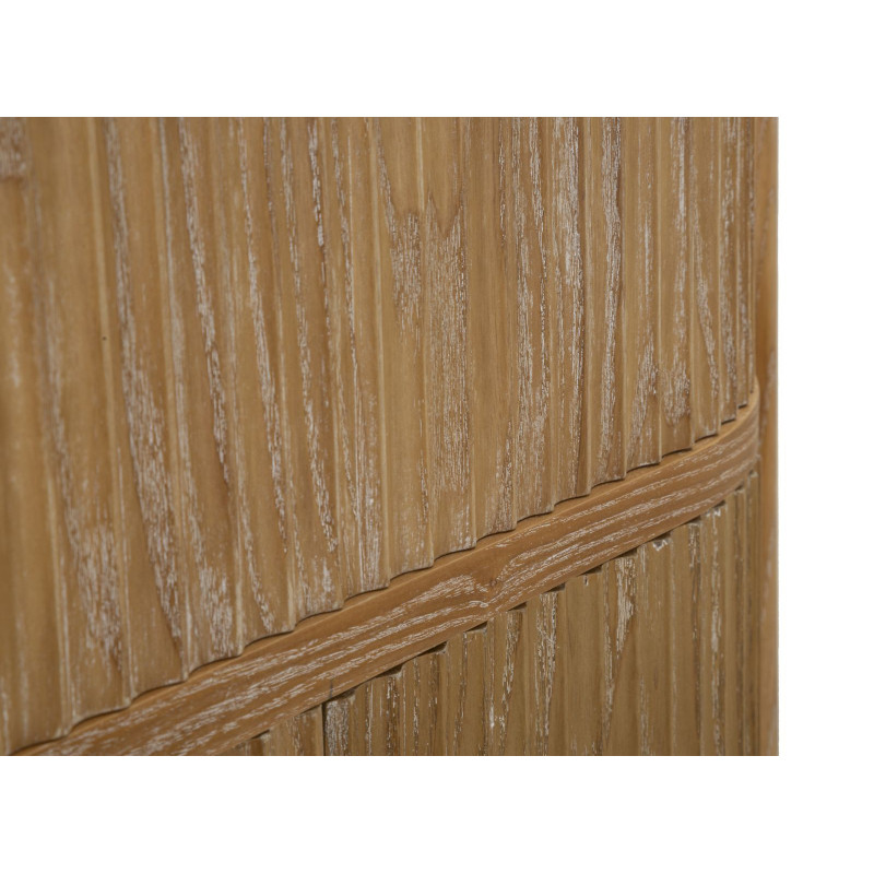 Buffet scandinave chic Bas 2 portes 1 tiroir Bois de sapin Bois MDF Marron Métal Doré Goteborg 