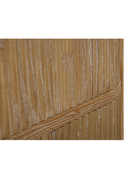 Buffet scandinave chic Bas 2 portes 1 tiroir Bois de sapin Bois MDF Marron Métal Doré Goteborg 