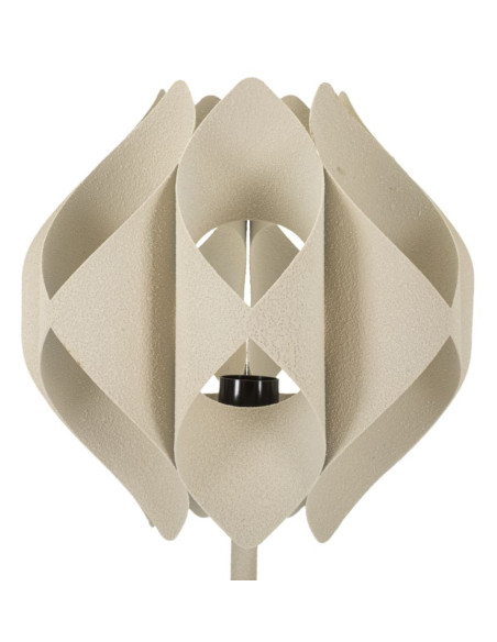 Grande Lampe à poser design moderne Hauteur 57 cm Métal Blanc crème Space 
