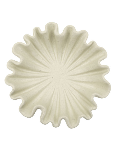 Vide poche Corolle 31 cm Résine Blanc crème Stons