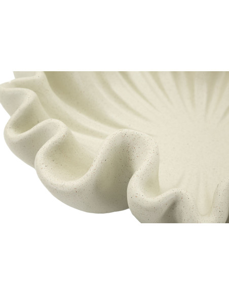 Vide poche Corolle 31 cm Résine Blanc crème Stons