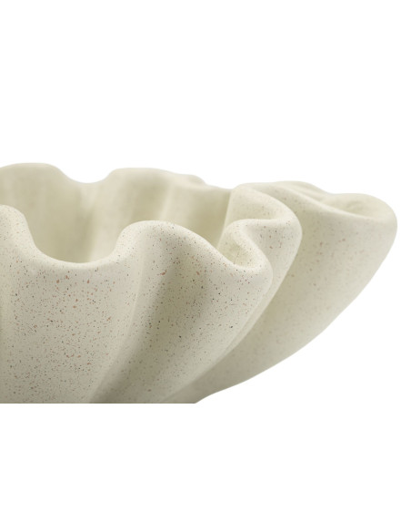 Vide poche Corolle 31 cm Résine Blanc crème Stons