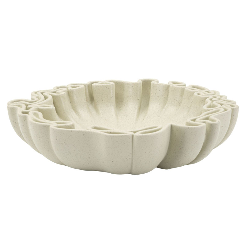 Vide poche Corolle 30 cm Résine Blanc crème Stons 