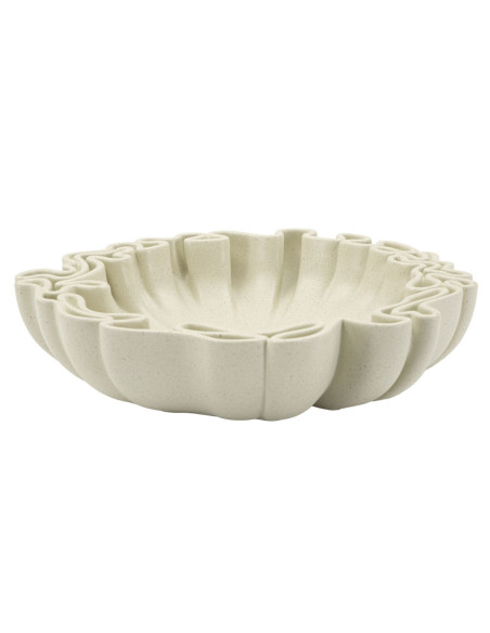 Vide poche Corolle 30 cm Résine Blanc crème Stons 