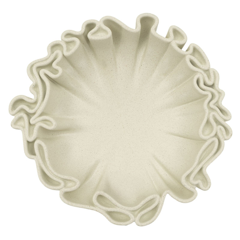 Vide poche Corolle 30 cm Résine Blanc crème Stons 