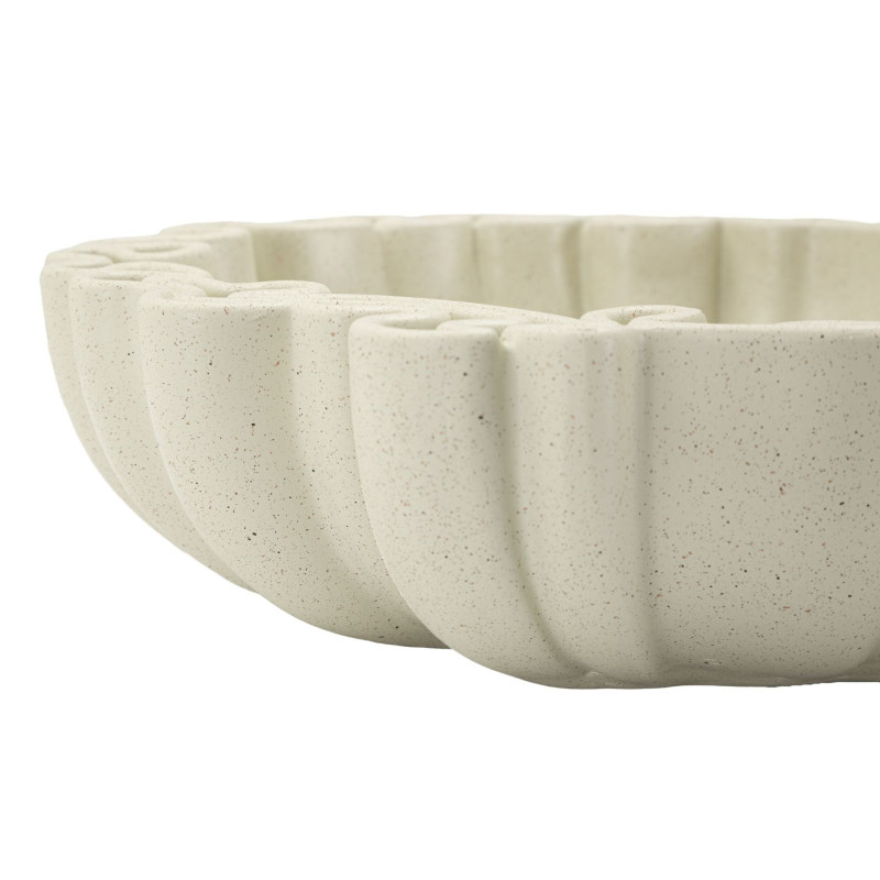 Vide poche Corolle 30 cm Résine Blanc crème Stons 