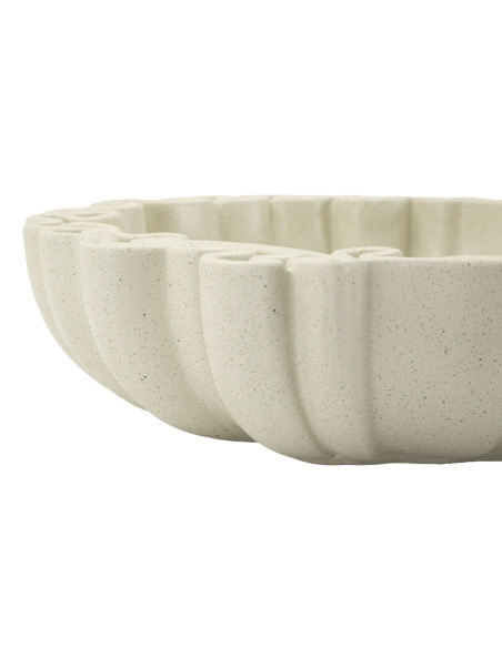 Vide poche Corolle 30 cm Résine Blanc crème Stons 