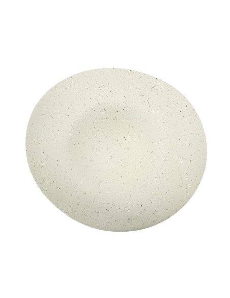 Vide poche déco minimaliste Organique 41 cm Résine Blanc crème Elegant 