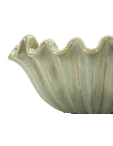 Vide poche original Corolle Organique 33 cm Céramique Vert Nacré Venice 