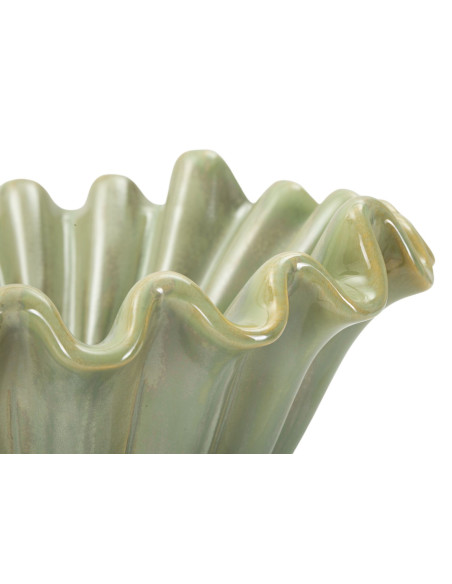 Vide poche original Corolle Organique 33 cm Céramique Vert Nacré Venice 