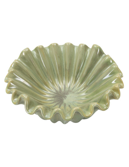 Vide poche original Corolle Organique 33 cm Céramique Vert Nacré Venice 