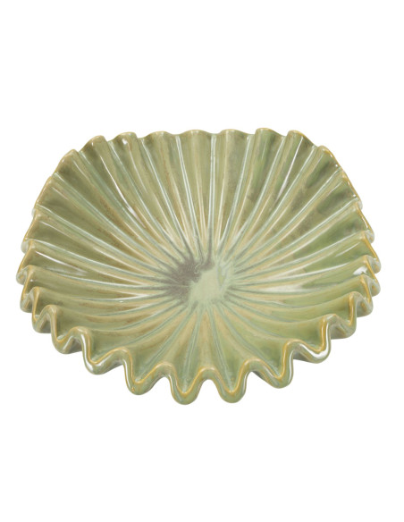 Grand Vide poche original Corolle Organique 40 cm Céramique Vert Nacré Venice 