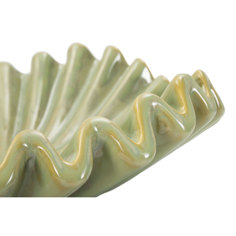 Grand Vide poche original Corolle Organique 40 cm Céramique Vert Nacré Venice 