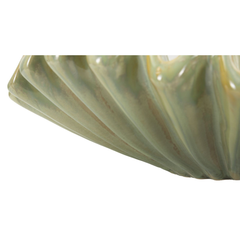 Grand Vide poche original Corolle Organique 40 cm Céramique Vert Nacré Venice 