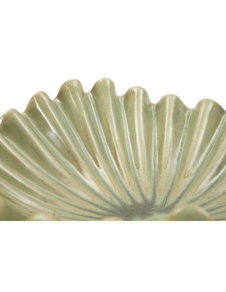 Grand Vide poche original Corolle Organique 40 cm Céramique Vert Nacré Venice 