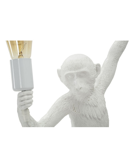 Grande Applique murale originale Singe Hauteur 64 cm Résine Blanc Monkey 