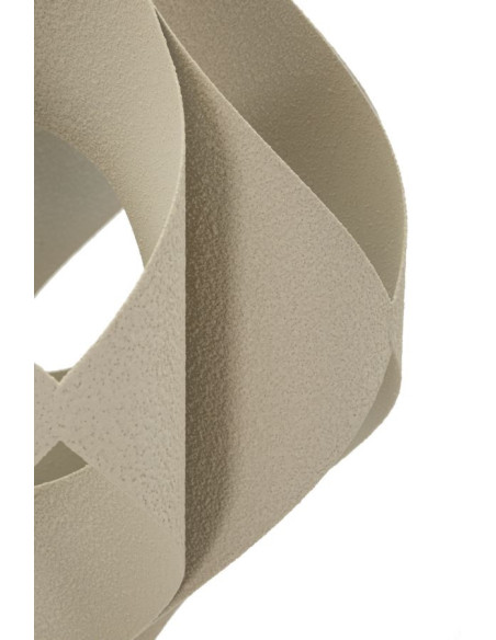 Lampadaire sur pied design moderne Hauteur 155 cm Métal Blanc crème Space 