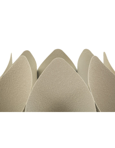 Lampadaire sur pied design moderne Hauteur 155 cm Métal Blanc crème Space 