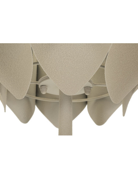 Lampadaire sur pied design moderne Hauteur 155 cm Métal Blanc crème Space 