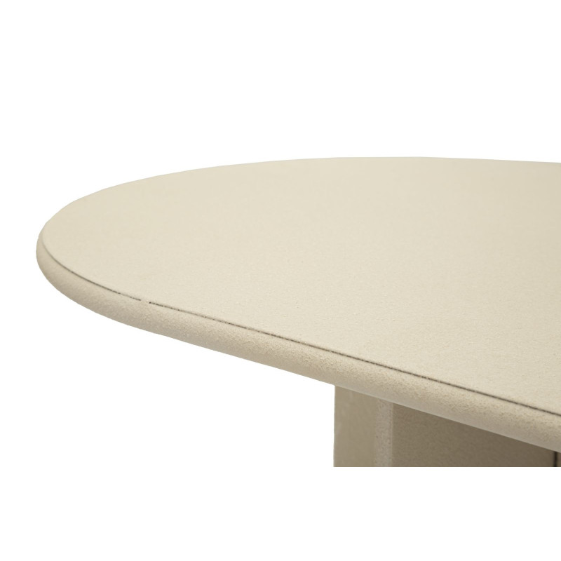 Console moderne Rectangulaire 120 cm Métal Blanc crème Dune Mauro Ferretti - 5