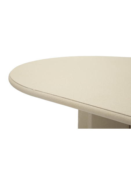 Console moderne Rectangulaire 120 cm Métal Blanc crème Dune Mauro Ferretti - 5