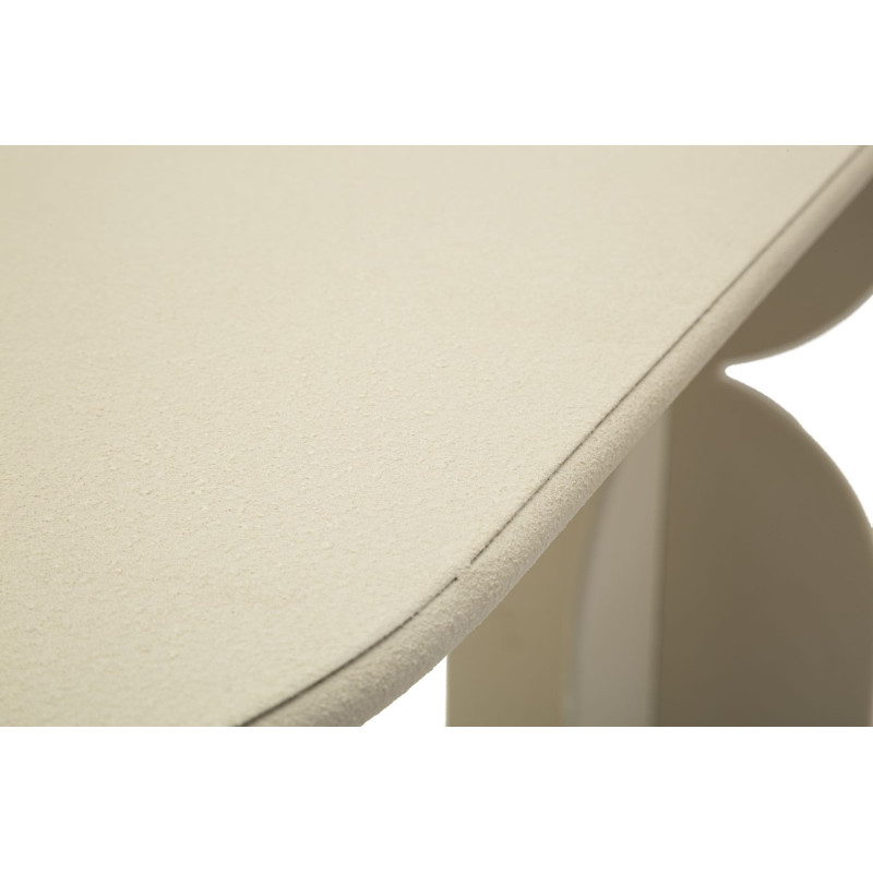 Console moderne Rectangulaire 120 cm Métal Blanc crème Dune Mauro Ferretti - 7