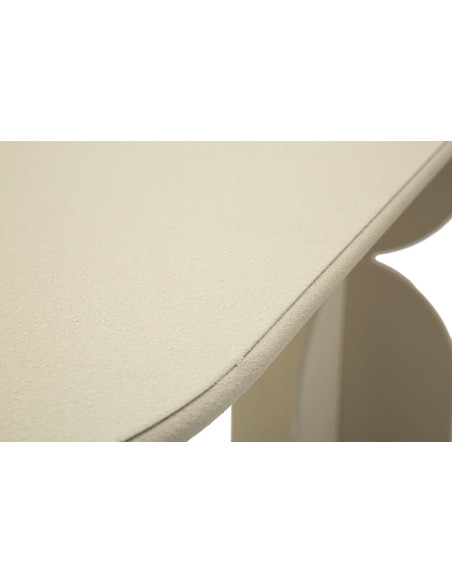 Console moderne Rectangulaire 120 cm Métal Blanc crème Dune Mauro Ferretti - 7