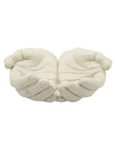 Vide poche original Mains Résine Blanc crème Stons 