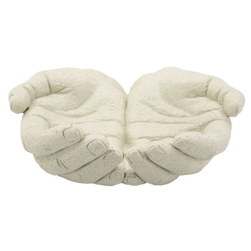 Vide poche original Mains Résine Blanc crème Stons 