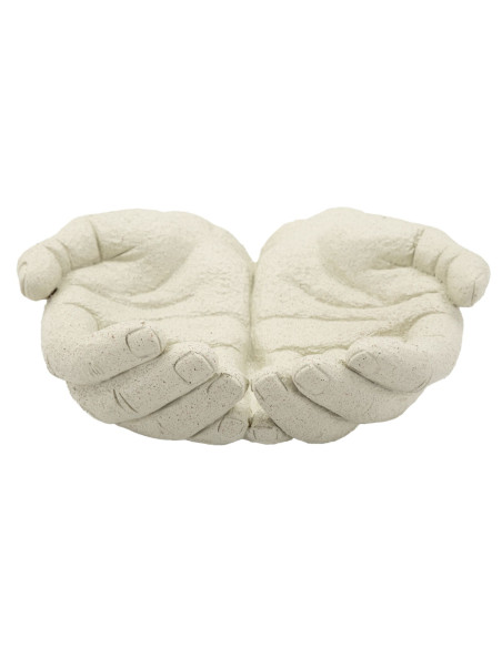 Vide poche original Mains Résine Blanc crème Stons 