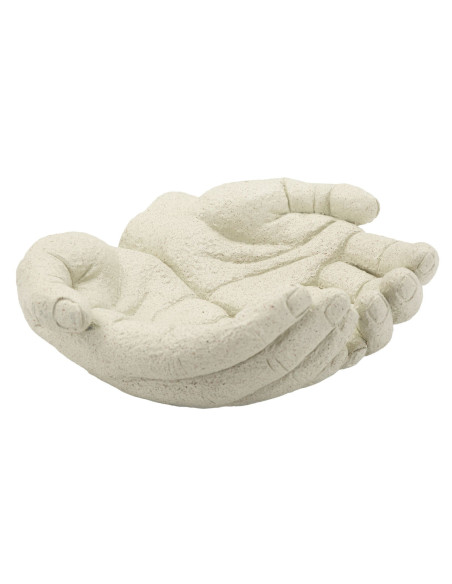 Vide poche original Mains Résine Blanc crème Stons 