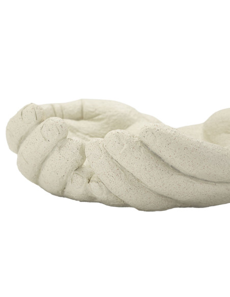 Vide poche original Mains Résine Blanc crème Stons 