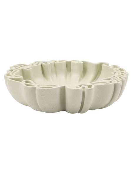 Grand Vide poche Corolle Organique 40 cm Résine Blanc crème Stons 