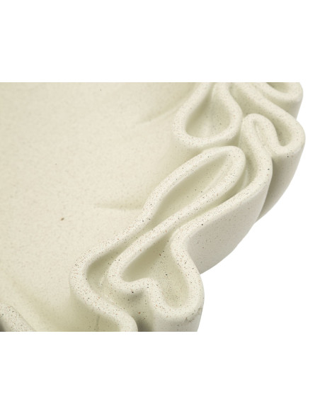 Grand Vide poche Corolle Organique 40 cm Résine Blanc crème Stons 