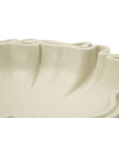 Grand Vide poche Corolle Organique 40 cm Résine Blanc crème Stons 