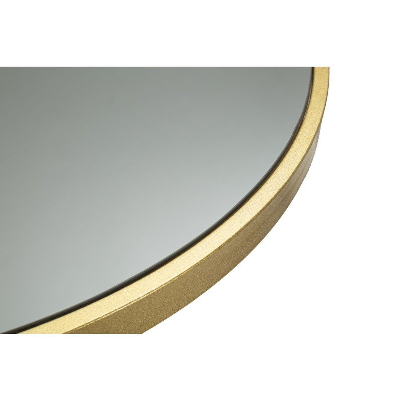 Table de bar haute moderne chic Ronde 2 personnes Verre Noir Métal Doré Tower 